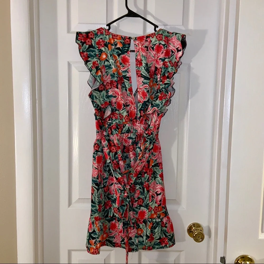 NEW Fashion Nova Tropical Floral Print Dress